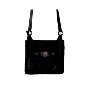 BRIGHTON  CONTEMPO CITY ‎ Black Drop down Wallet Organizer Cross Body BAG